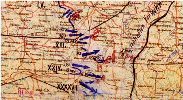 Lage 29. Juni 1942,Nordflanke HGr SÜD, XIII. AK