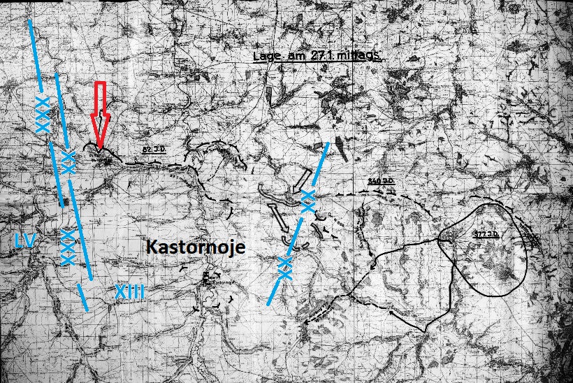 Lage am 27. Januar 1942 mittags