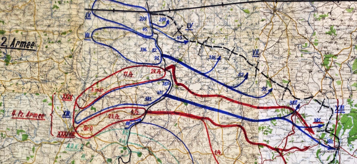 Vorplanung 30. April 1942 zu Blau. 