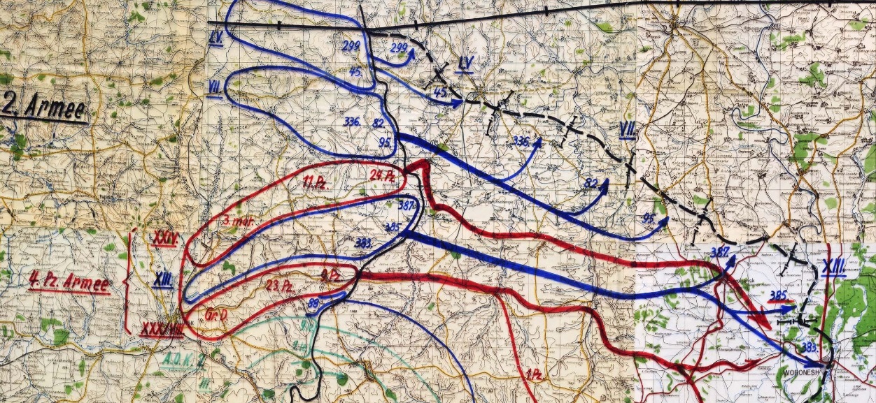 Vorplanung 30. April 1942 zu Blau.